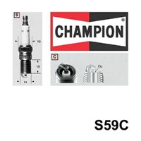 2x New CHAMPION Performance Driven Quality Racing Spark Plug #S59C