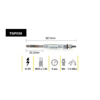 2x New TRIDON Premium Australian Quality Glow Plug For Daihatsu #TGP038