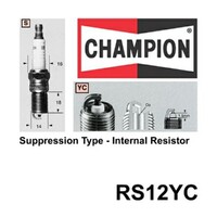 2x CHAMPION Perf. Driven Quality Copper Plus Spark Plug For Land Rover #RS12YC