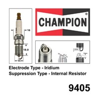 2x New CHAMPION Performance Driven Quality Iridium Spark Plug For Hdt #9405