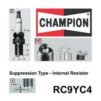 2x CHAMPION Performance Driven Quality Copper Plus Spark Plug For Holden #RC9YC4
