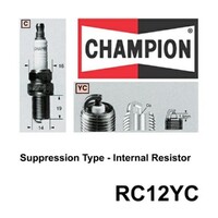 2x CHAMPION Performance Driven Quality Copper Plus Spark Plug For Holden #RC12YC