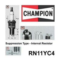 2x CHAMPION Performance Driven Quality Copper Plus Spark Plug For Daewoo RN11YC4