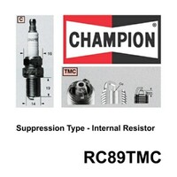2x CHAMPION Performance Driven Quality Copper Plus Spark Plug For Audi #RC89TMC