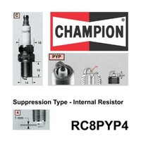 2x CHAMPION Performance Driven Quality Platinum Spark Plug For Chery #RC8PYP4
