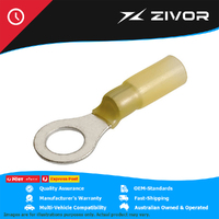 New NARVA Crimp Terminal Ring Yellow Id 8.4mm Heat Shrinkable 50 Pce #56372