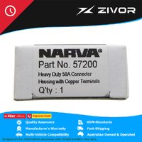 New Genuine NARVA Heavy Duty Grey Anderson Plug 2 Pole 50A 1 Pce #57200