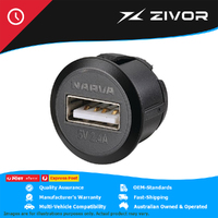 New Genuine NARVA 2.3 x 1.5cm Mini Flush Mount USB Socket #81100BL