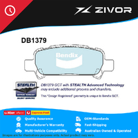 New Genuine BENDIX Rear Brake Pads Set - General CT For Subaru #DB1379GCT