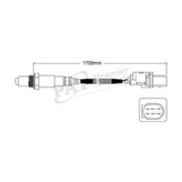 WALKER Oxygen/lambda Sensor Pre-catalytic Converter/manifold For Audi A8 EGO-245