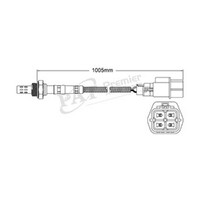 WALKER Oxygen/lambda Sensor Post Catalytic Converter For Nissan Maxima #EGO-364
