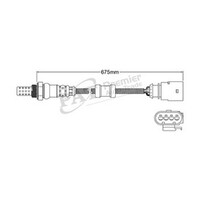 WALKER Exhaust Gas Oxygen Sensor For Volkswagen Multivan Transporter #EGO-758