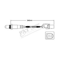 New PAT PREMIUM Exhaust Gas Oxygen Sensor For Ford Fiesta #EGO-831