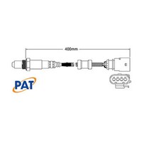 New PAT PREMIUM Exhaust Gas Oxygen Sensor For Volkswagen Polo #EGO-883