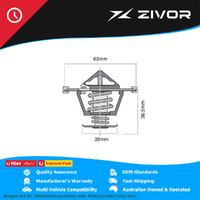 New Genuine TRIDON Thermostat 63.5mm- 95°C For Chrysler 300C #TT416-203