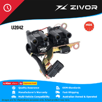 New Genuine NGK Spark Plugs Ignition Coil For Hyundai Lantra J1 #U2042