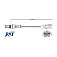 New PAT PREMIUM Exhaust Gas Oxygen Sensor For Nissan Navara X-Trail #EGO-841