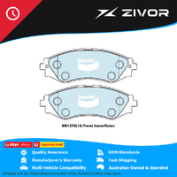 New BENDIX General CT Brake Pads - Front For DAEWOO TACUMA LE #DB1370GCT