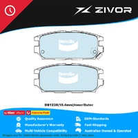 New BENDIX Rear Brake Pads Set - General CT For MITSUBISHI MAGNA TH #DB1238GCT