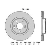 New Genuine PROTEX Disc Rotor #DR1142