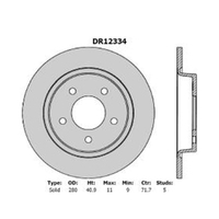 New Genuine PROTEX Ultra Rotor - Rear #DR12334