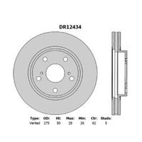 New Genuine PROTEX Rotor - Front #DR12434