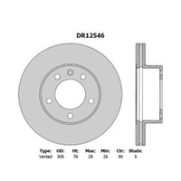 New Genuine PROTEX Rotor - Front #DR12546