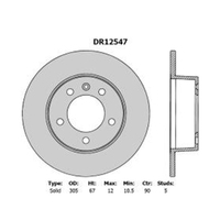 New Genuine PROTEX Ultra Rotor - Rear #DR12547
