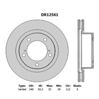 New Genuine PROTEX Rotor - Front #DR12561