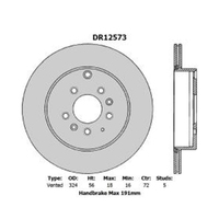 New Genuine PROTEX Ultra Rotor - Rear #DR12573
