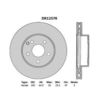 New Genuine PROTEX Rotor - Front #DR12578