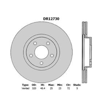 New Genuine PROTEX Rotor - Front #DR12730
