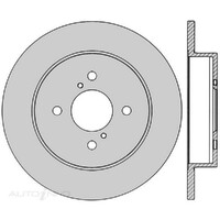 New Genuine PROTEX Rotor - Rear #DR13019