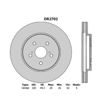 New Genuine PROTEX Rotor - Front #DR2702