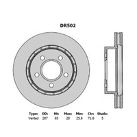 New Genuine PROTEX Rotor - Front #DR502