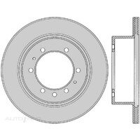New Genuine PROTEX Rotor - Rear #DR622