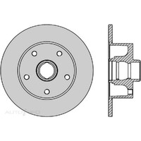 New Genuine PROTEX Rotor - Rear #DR808