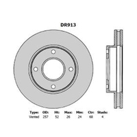 New Genuine PROTEX Rotor - Front #DR913