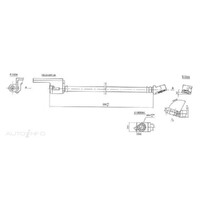 New Genuine PROTEX Hydraulic Hose - Front #H1047