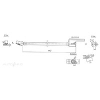New Genuine PROTEX Hydraulic Hose - Front #H1048