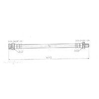 New Genuine PROTEX Hydraulic Hose - Front #H1078