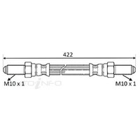 New Genuine PROTEX Hydraulic Hose - Front #H1097