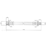 New Genuine PROTEX Hydraulic Hose - Front #H1139