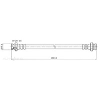 New Genuine PROTEX Brake Hose - Front #H1152