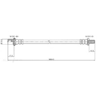 New Genuine PROTEX Hydraulic Hose - Front #H1159