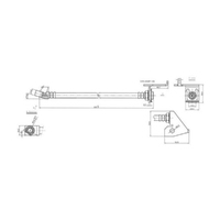 New Genuine PROTEX Hydraulic Hose - Front #H1346