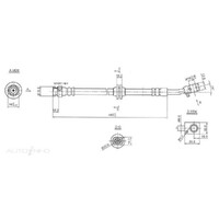 New Genuine PROTEX Hydraulic Hose - Front #H1443
