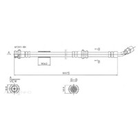 New Genuine PROTEX Hydraulic Hose - Front #H1513