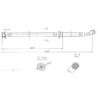 New Genuine PROTEX Hydraulic Hose - Front #H1515