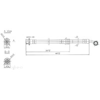 New Genuine PROTEX Hydraulic Hose - Front #H1517